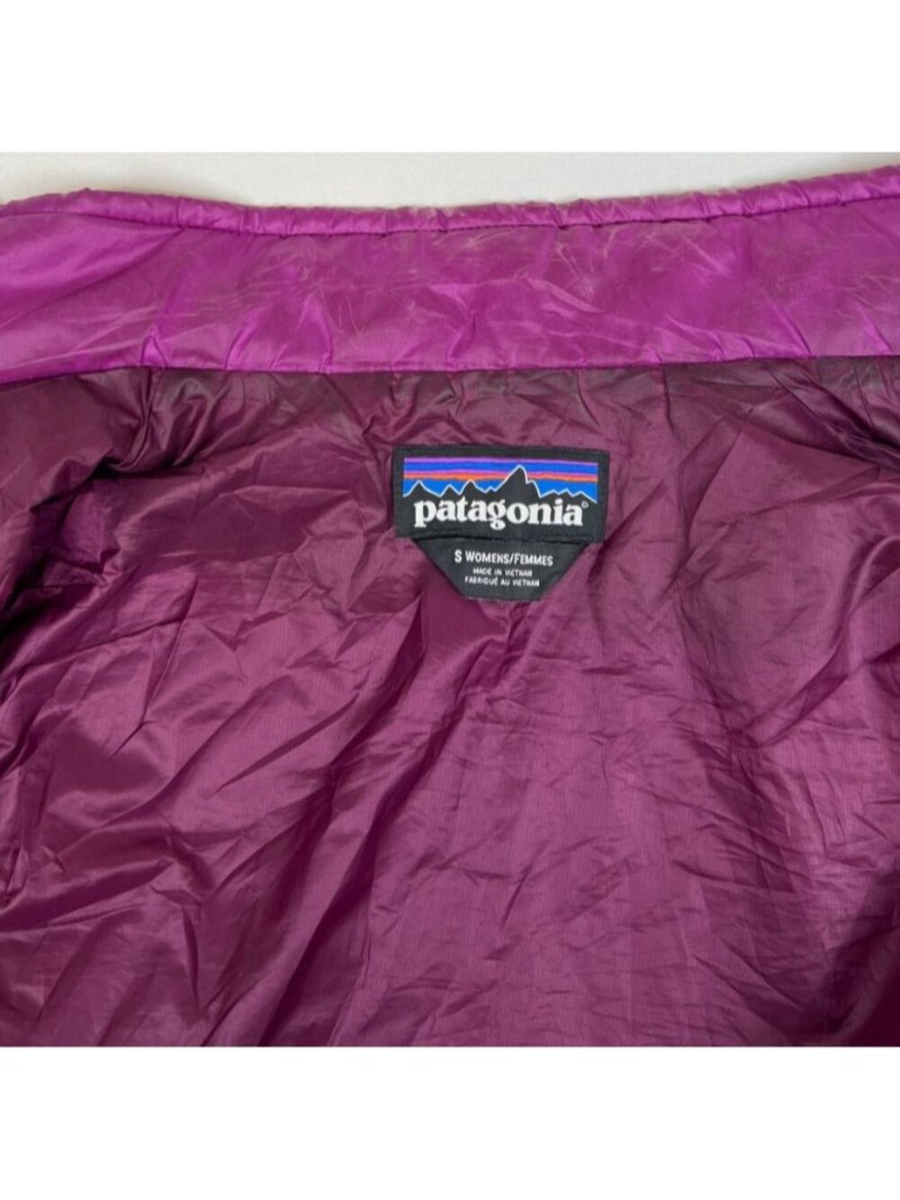 Patagonia Women S Nano Puff Vest Magenta Purple PrimaLoft Insulated 84247 SP16 - Picture 3 of 7
